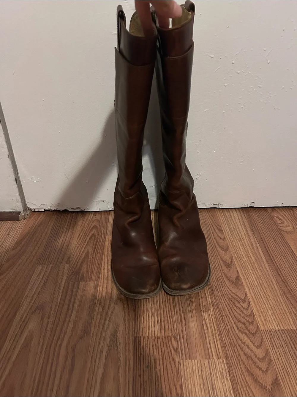 Frye Brown Leather Boots with Tan Interior